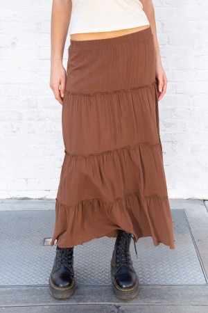 Brown Brandy Melville Izzy Skirts | USA 05927-ISMW