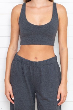 Grey Brandy Melville Lydia Tank Tops | USA 74352-RBPW