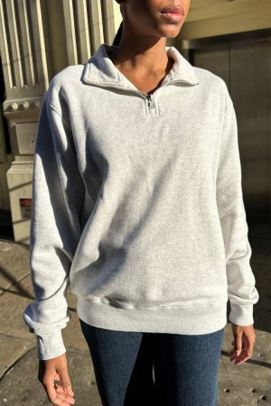 Grey Brandy Melville Missy Sweatshirts | USA 56172-HKEA