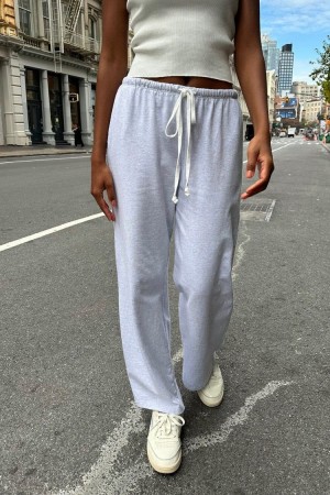 Light Grey Brandy Melville Autumn Tie Sweatpants | USA 07518-RKPL