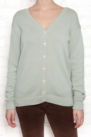 Mint Brandy Melville Coraline Cotton Sweaters | USA 61594-DBMV