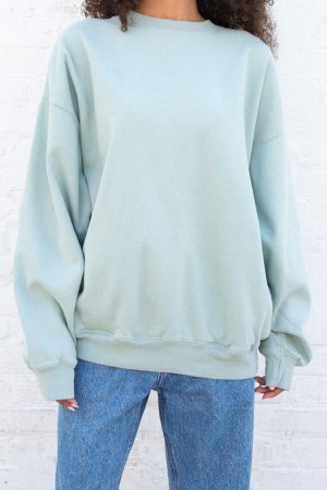 Mint Brandy Melville Erica Oversized Sweatshirts | USA 76108-JKFP