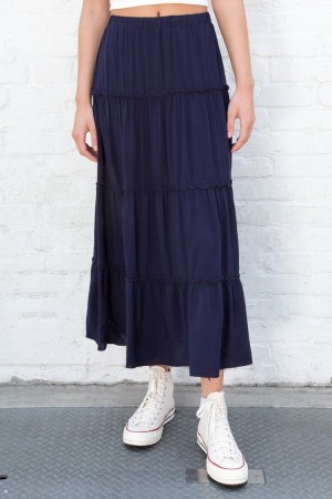 Navy Brandy Melville Izzy Skirts | USA 30165-XKPL