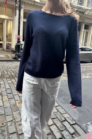 Navy Brandy Melville Stella Sweaters | USA 98573-ECXO