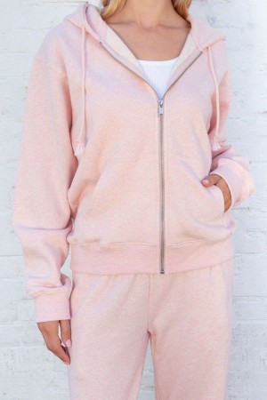 Pink Brandy Melville Christy Hoodie | USA 19207-WDVA