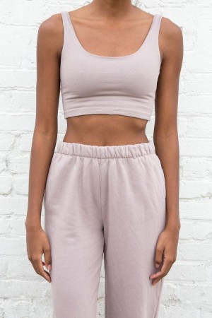 Purple Brandy Melville Lydia Tank Tops | USA 80975-MWOP