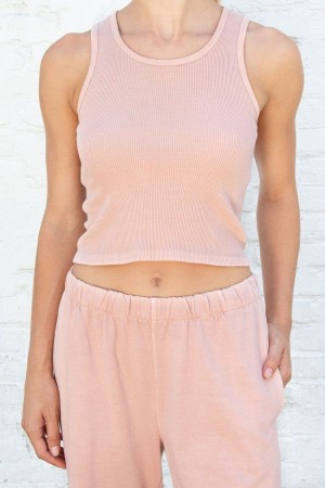 Rose Brandy Melville Natasha Tank Tops | USA 34986-HNET