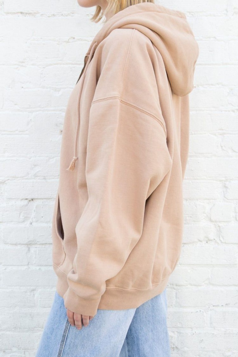 Brown Brandy Melville Christy Hoodie | USA 72364-IAQS