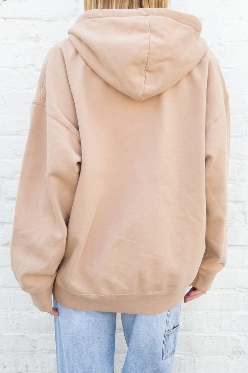 Brown Brandy Melville Christy Hoodie | USA 72364-IAQS