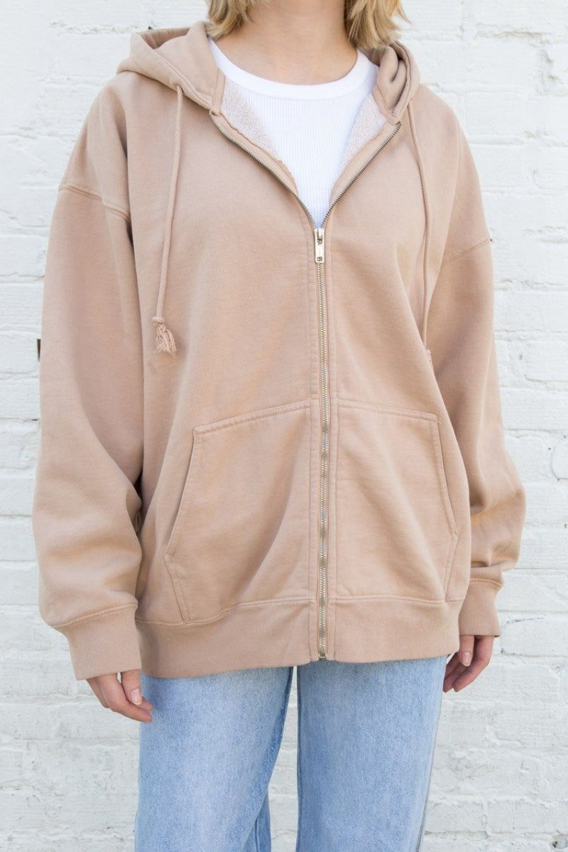 Brown Brandy Melville Christy Hoodie | USA 72364-IAQS