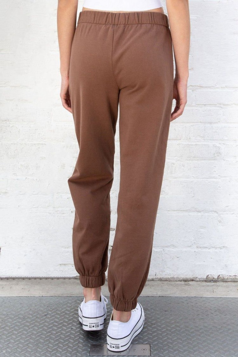 Brown Brandy Melville Rosa Sweatpants | USA 96371-QCXV