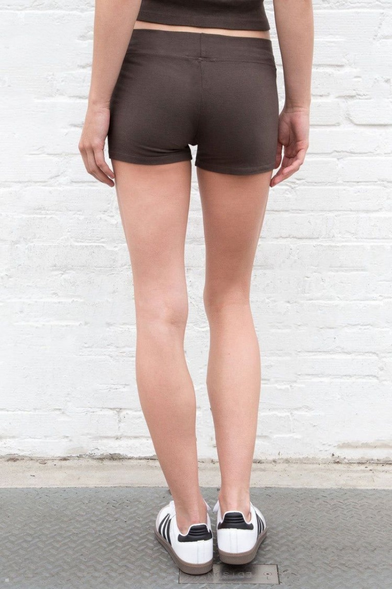 Dark Brown Brandy Melville Madelyn Shorts | USA 15230-FUJW