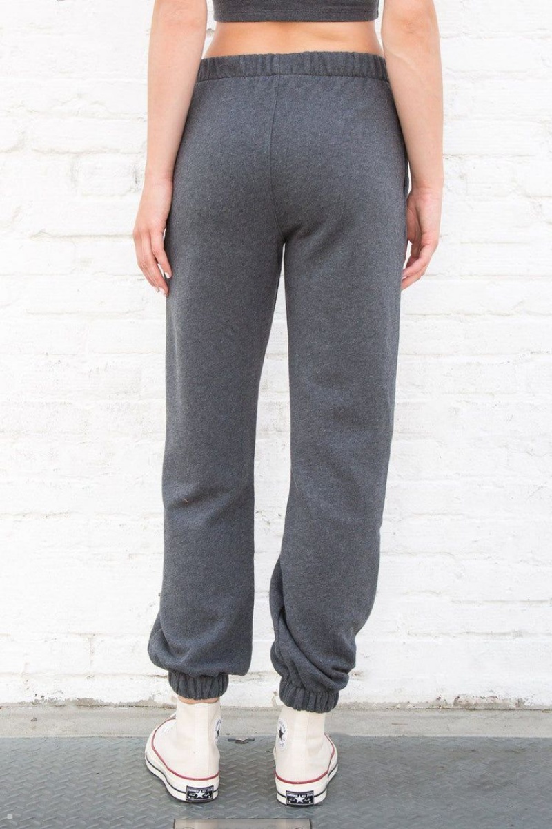 Dark Grey Brandy Melville Rosa Sweatpants | USA 81629-KXUV