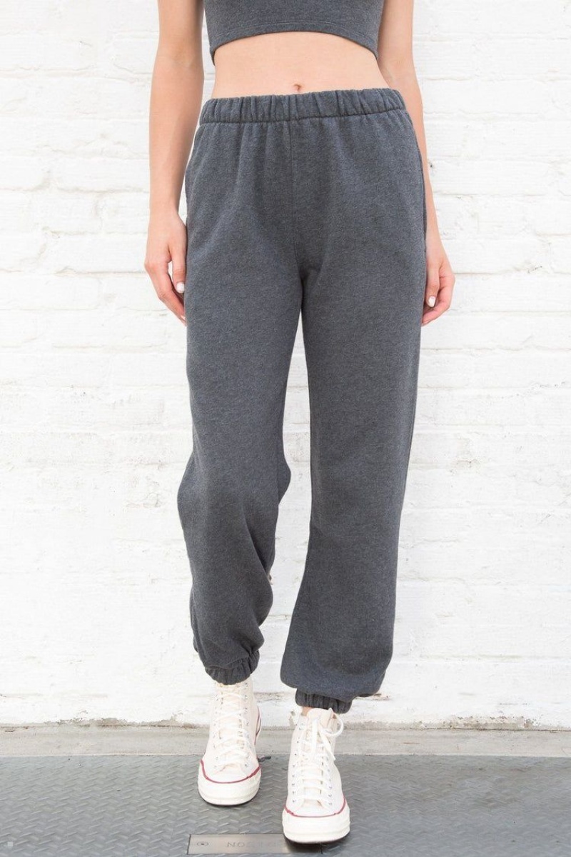 Dark Grey Brandy Melville Rosa Sweatpants | USA 81629-KXUV