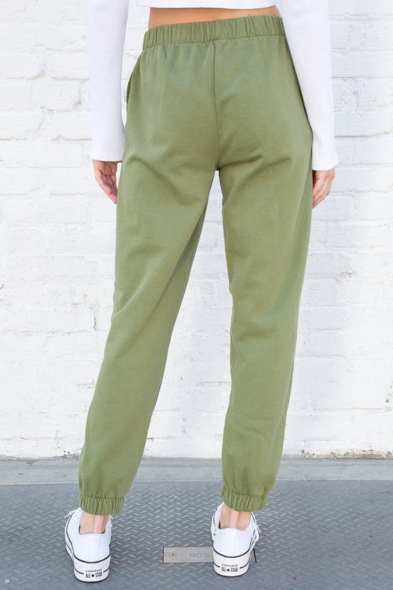 Green Brandy Melville Rosa Sweatpants | USA 80359-VWUX