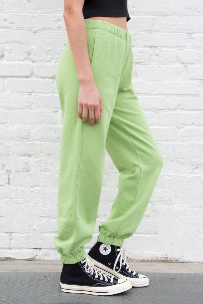 Light Green Brandy Melville Rosa Sweatpants | USA 89603-EZPJ