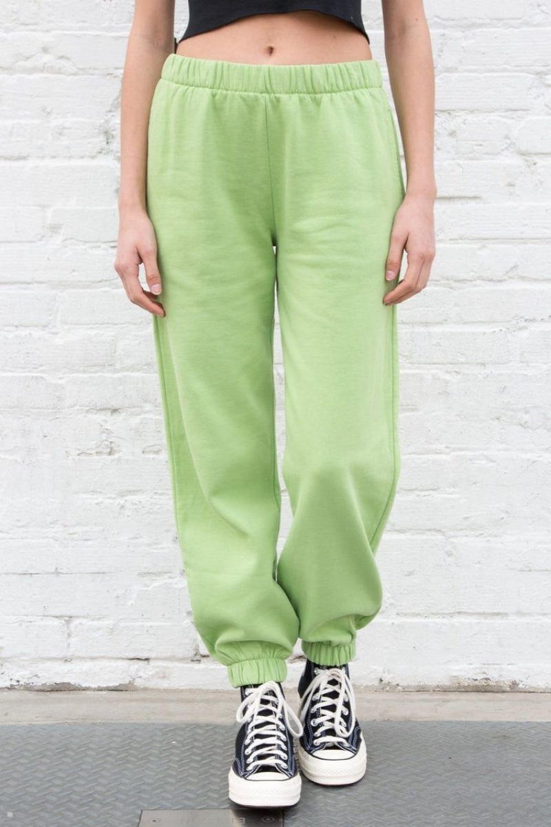 Light Green Brandy Melville Rosa Sweatpants | USA 89603-EZPJ