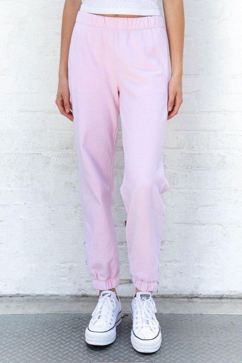 Light Pink Brandy Melville Rosa Sweatpants | USA 79314-ZYFX