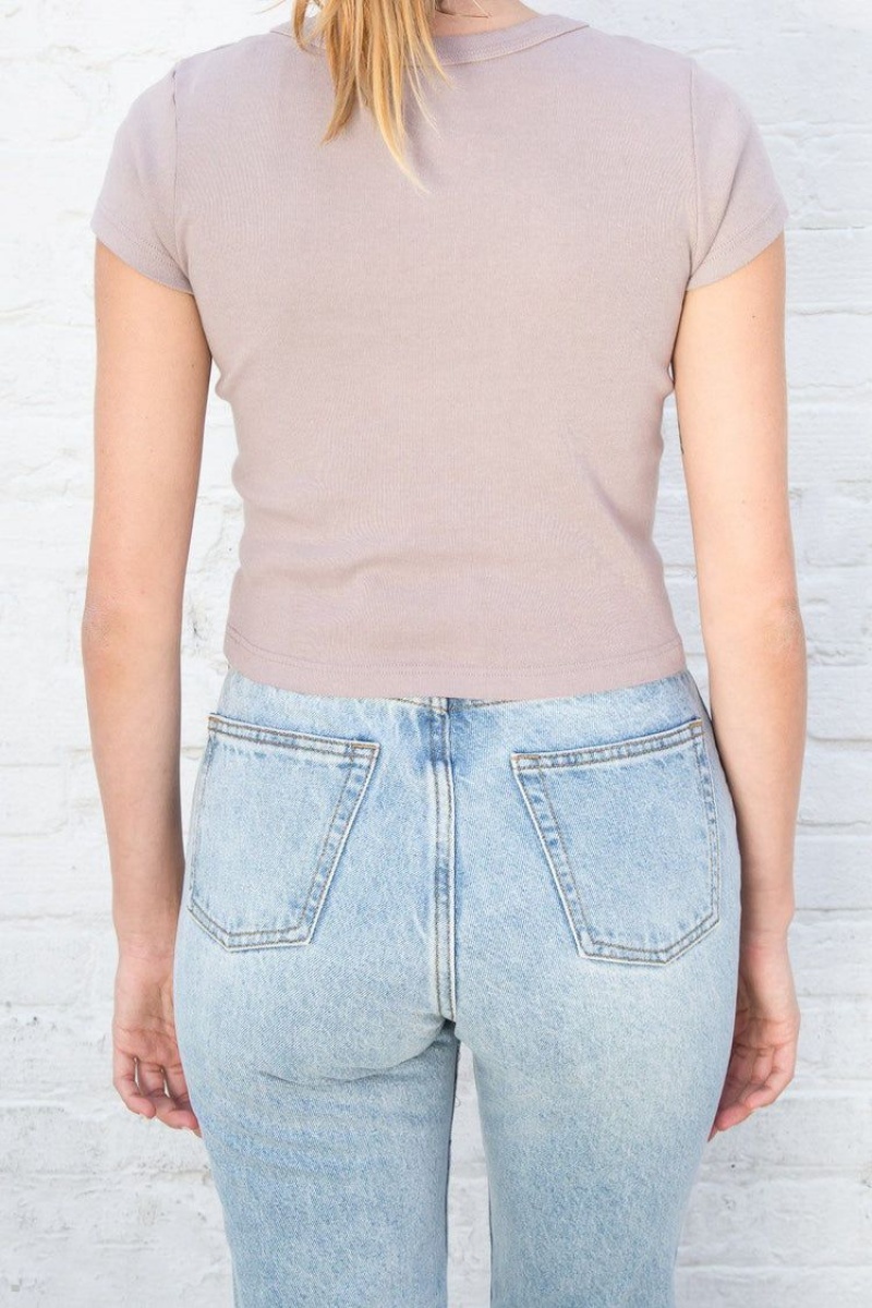 Light Purple Brandy Melville Ashlyn Tops | USA 06514-UVPG