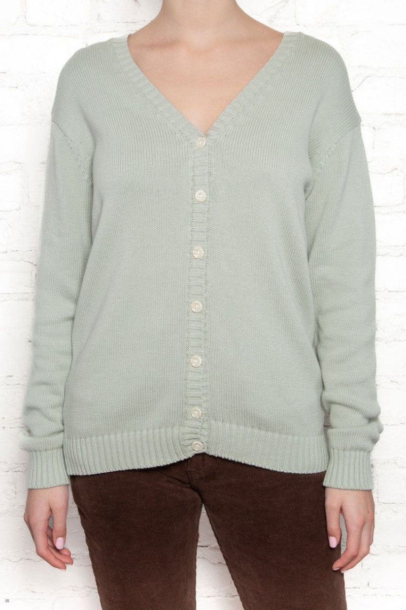 Mint Brandy Melville Coraline Cotton Sweaters | USA 61594-DBMV