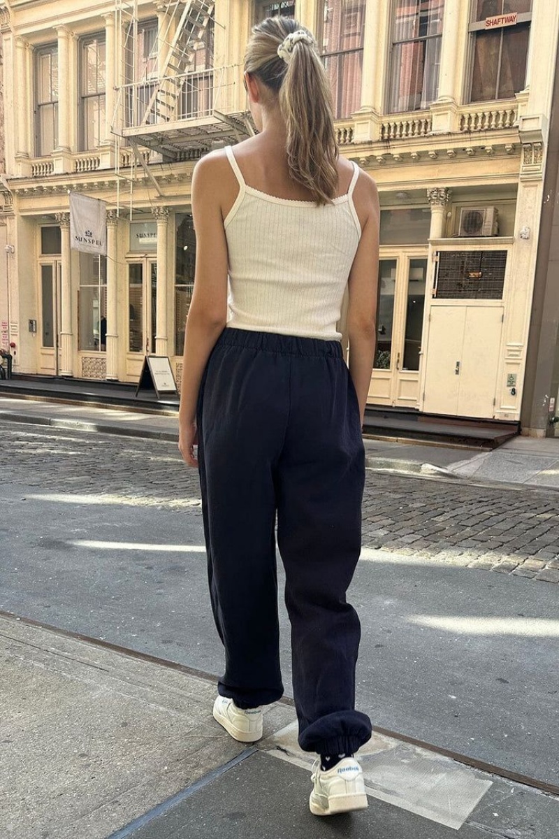 Navy Brandy Melville Rosa Sweatpants | USA 45298-XQFV