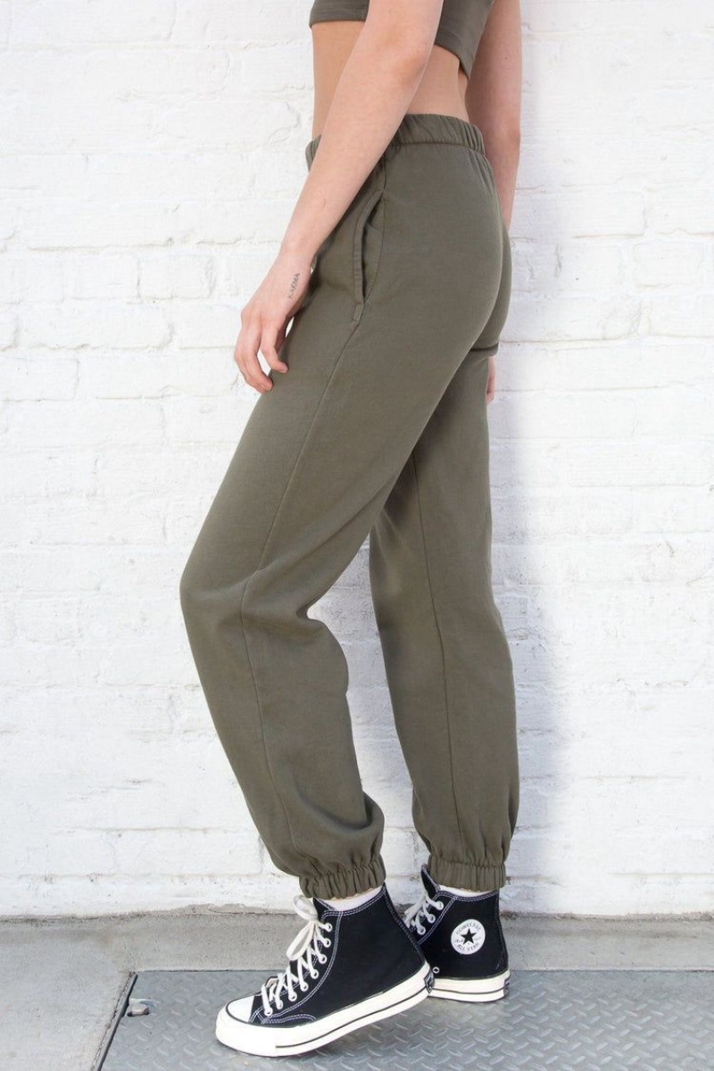 Olive Brandy Melville Rosa Sweatpants | USA 63028-HMXY