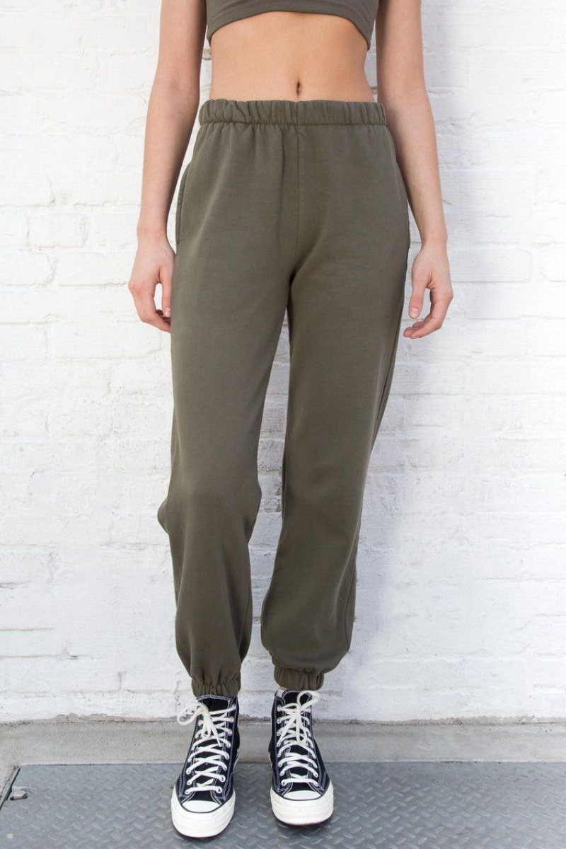 Olive Brandy Melville Rosa Sweatpants | USA 63028-HMXY