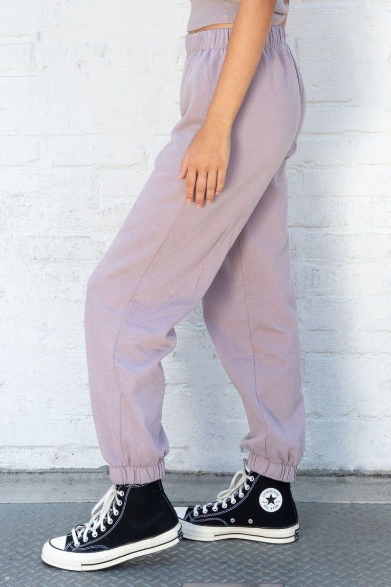 Purple Brandy Melville Rosa Sweatpants | USA 21406-ZOAC