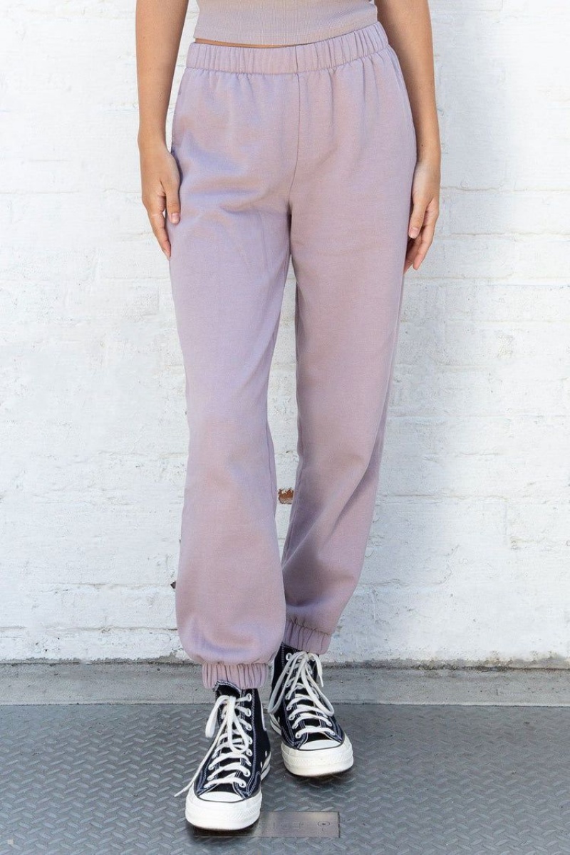 Purple Brandy Melville Rosa Sweatpants | USA 21406-ZOAC