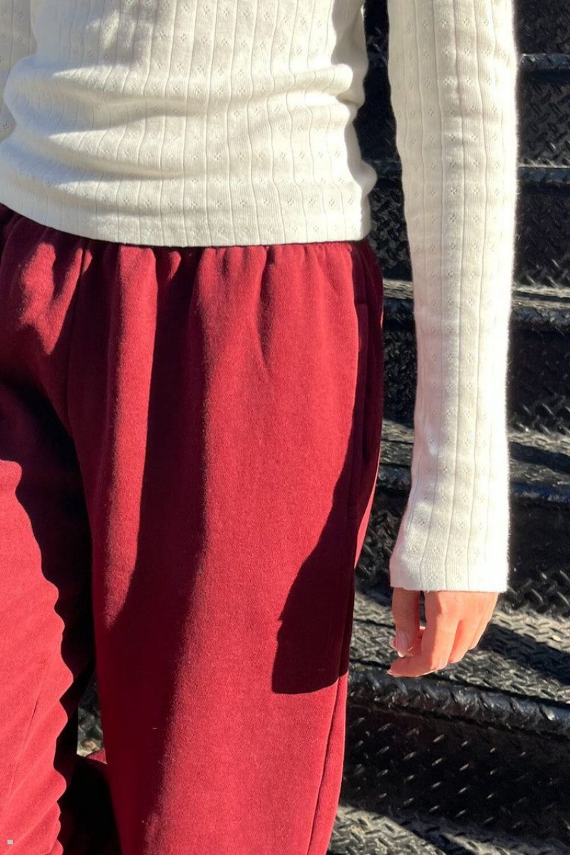 Red Brandy Melville Rosa Sweatpants | USA 81672-UOXM