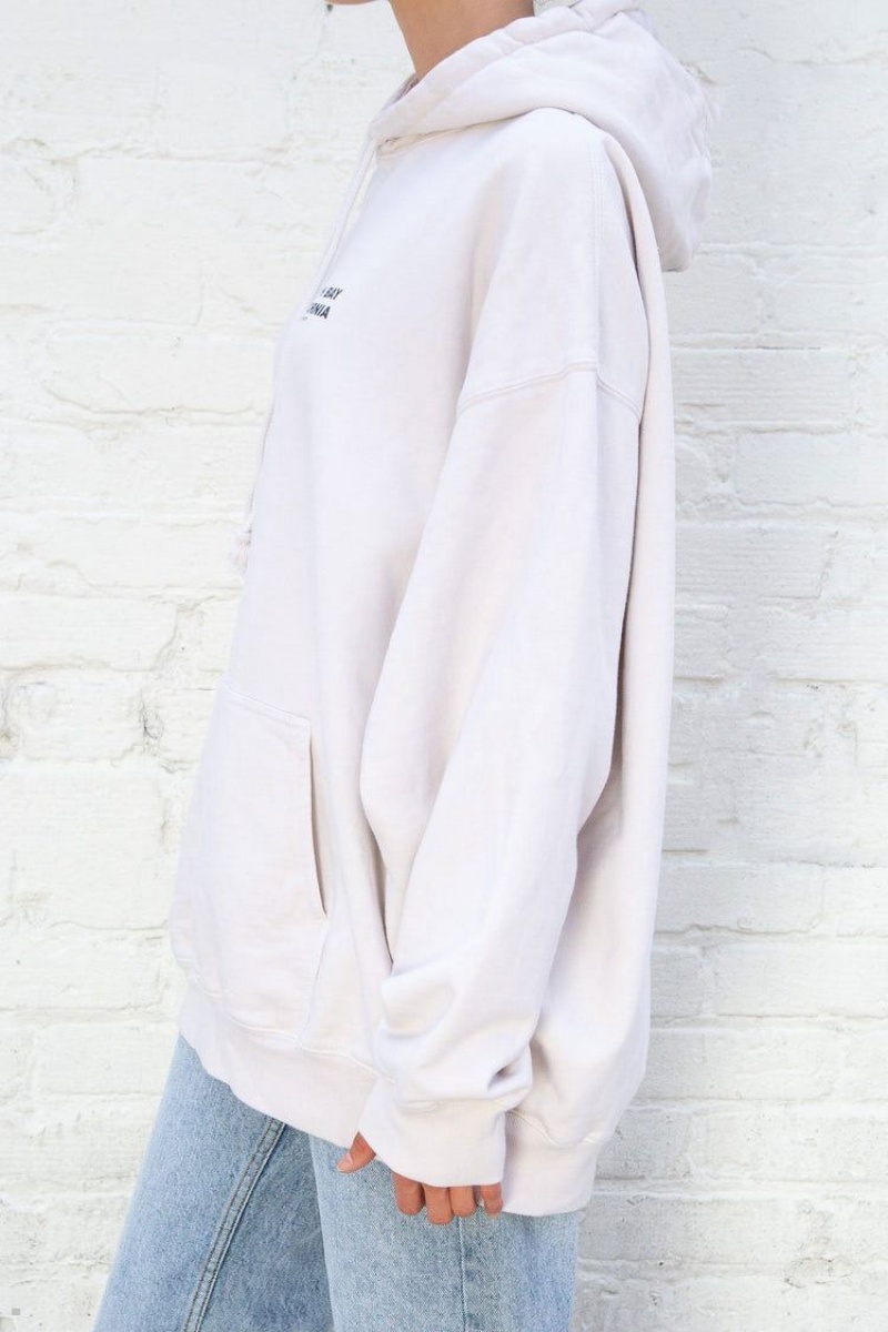 White Brandy Melville Christy South Bay California Hoodie | USA 94582-BNWS