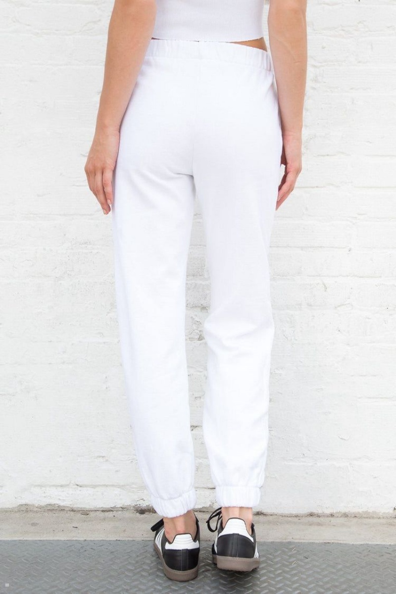 White Brandy Melville Rosa Sweatpants | USA 52608-DAPT